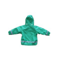 Veste de pluie réversible verte pour enfants / bébé